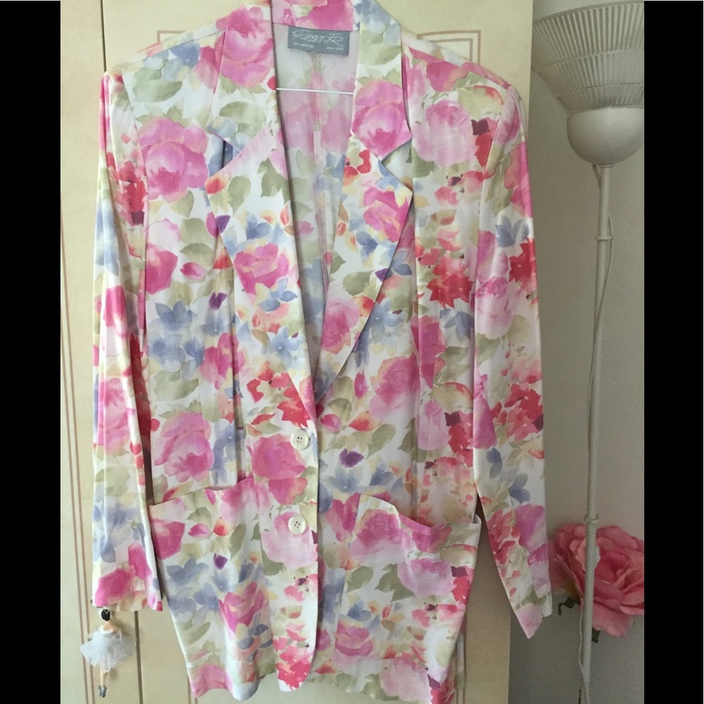 Vintage floral Blazer